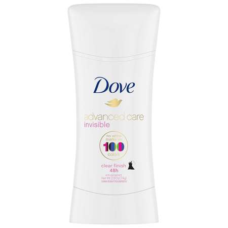 Dove Advance Clear Finish Solid Stick Deodorant Bar 2.6 oz. Bar, PK12 -  59301